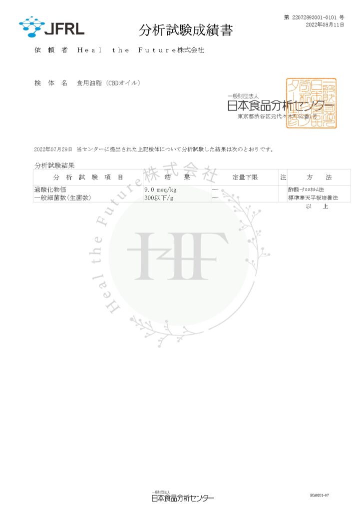 一般細菌.過酸化物価